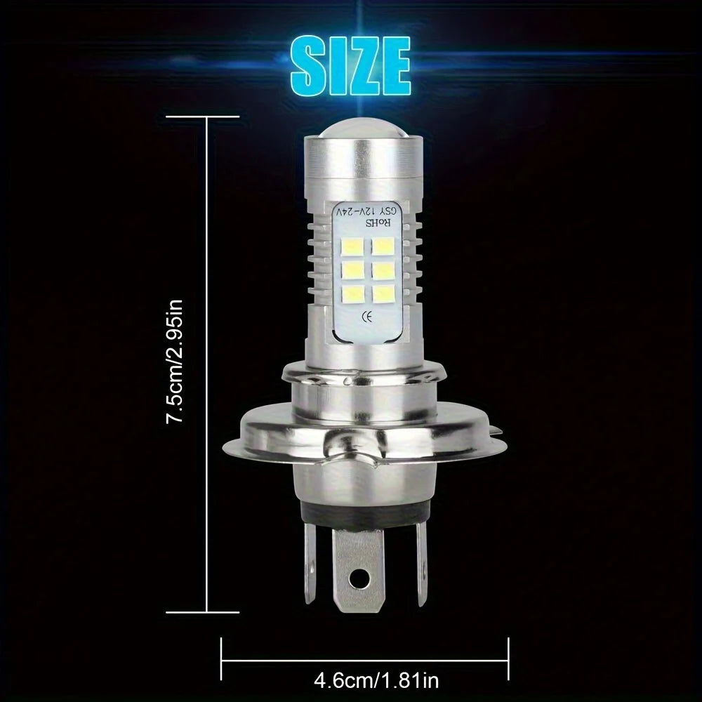 4pcs H4 9003 Super White LED Headlight Bulb Conversion Kit F