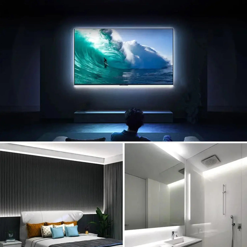 LED COB Light Strip Touch Dimmer Flexible Diode Tape 5V USB 