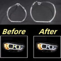Headlight Angel Eyes Acrylic Tubes For BMW X1 F48 F49 2016 2017 2018 2019 Car DRL Daytime Running Light Guide