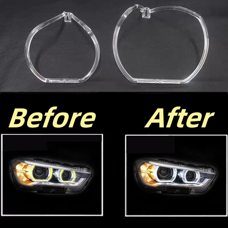 Headlight Angel Eyes Acrylic Tubes For BMW X1 F48 F49 2016 2017 2018 2019 Car DRL Daytime Running Light Guide