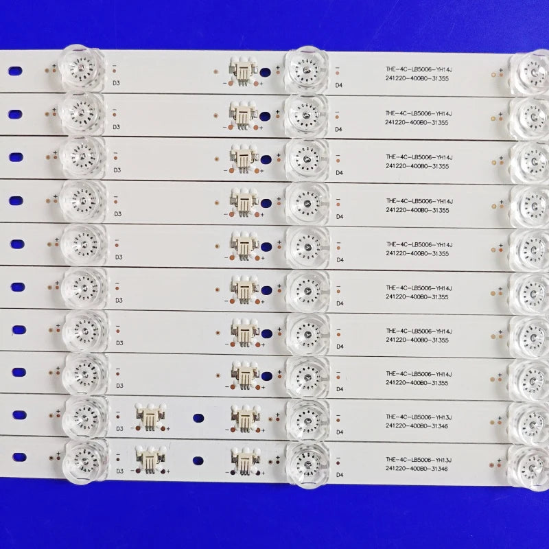 LED Backlight Strip for KIT 10PCS LED Backlight Strips for 50 TV 50AC710 50C711 LVU500NDJL MS9W01 V1