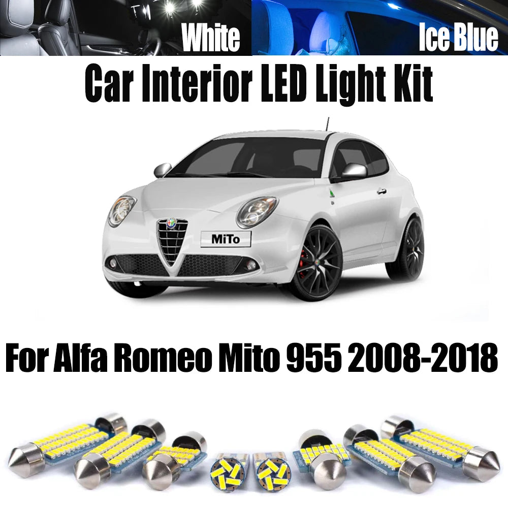 Bulbs Kit For Alfa Romeo Mito 955 2008-2018 for Alfa Romeo 2008-2018
