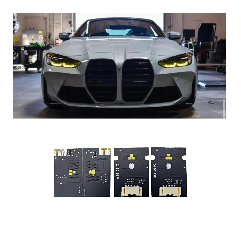 DRL LED Modules LOW EU Version For BMW 4 Series M3 M4 G80 G82 G83 G22 G23 G26 2021-2024 Daytime Running