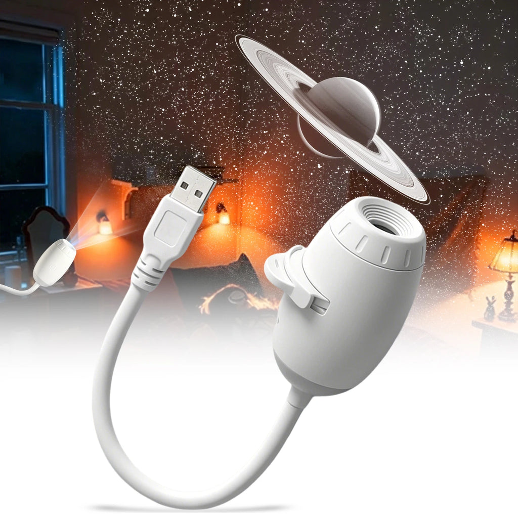 Mini Galaxy Star Projector Two In One Night Light Home Backg