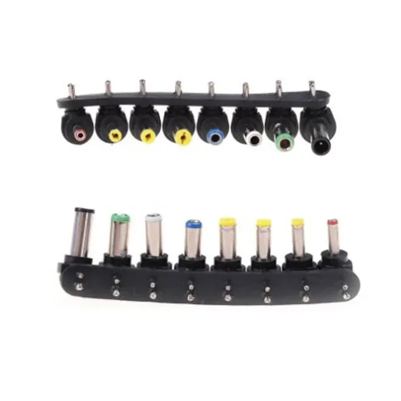 8pcs Universal DC Power Supply Charger Adapter Tips Jack Plu