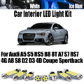 Canbus LED Interior Reading Trunk Door Light Kit For Audi A5 S5 RS5 B8 8T A7 S7 RS7 4G A8 S8 D2 D3 for Audi