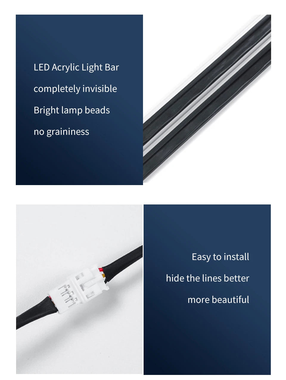 6/10/14/18 in 1 Led Car Ambient Lights RGB 213 64 Color Acry