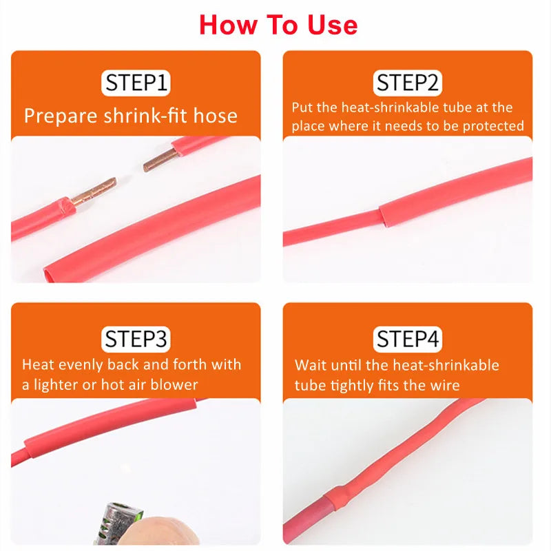 1/3/5Pcs Non Slip Heat Shrink Tube Fishing Rod Wrap 15 18 20