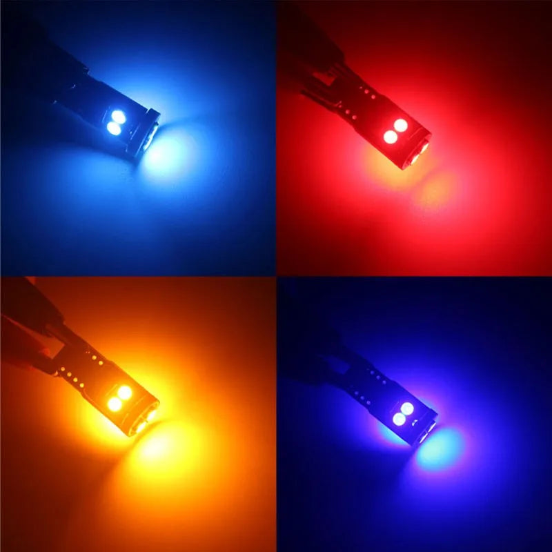 2/6/10Pcs T10 W5W 6SMD 3030 Super Bright LED Canbus No Error