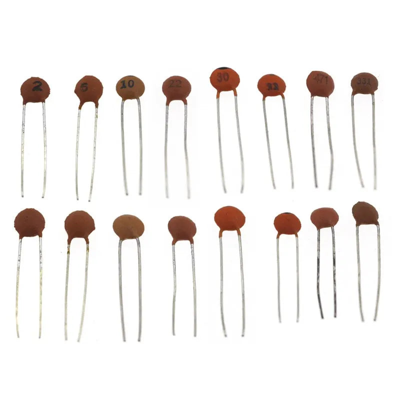 300pcs/960pcs Ceramic Capacitor Set 2pF-0.1uF Electronic Com