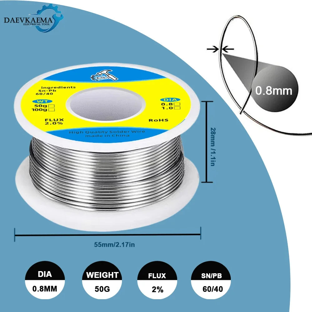 100g Quality Soldering Wire Tin Solder Wire 60/40 or 25/75 M