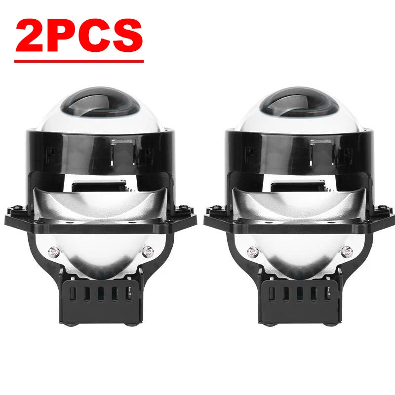 3.0inch Hella Bi Led Lenses 90W Spotlights Car Headlight Bulb Hi Lo Beam Single Reflector Upgrade Retrofit 12pcs LED Chips PTF