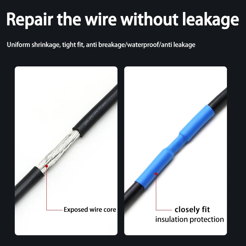 2 1/ 3 1/4 1 Shrinkage Tubing Kit 73 900pcs Cable Repair Pro
