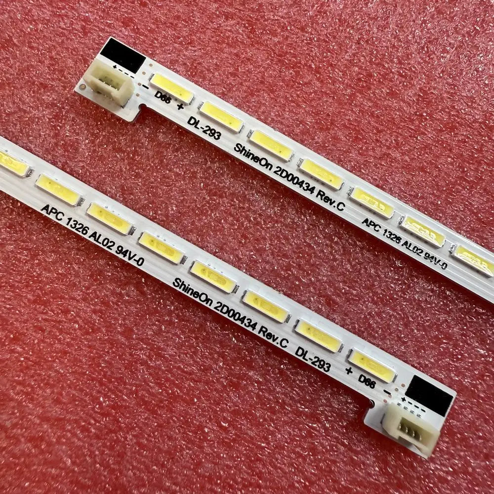 LED Backlight Strip for 2pcs/set LED strip 66LED 520mm for 47E760A 47E680F HR-5300-AZ4700000 2D00433 2D00434