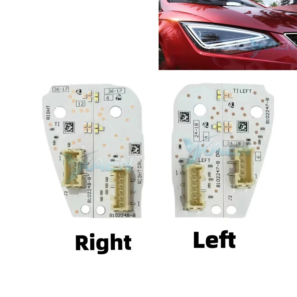 LED Headlight Daytime Running Light Turn Signal Module White DRL Boards for Seat