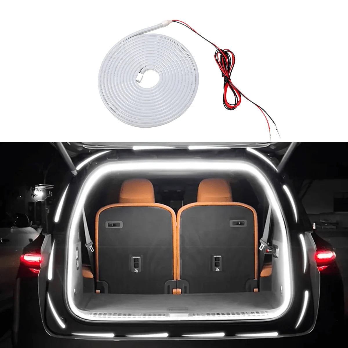 Car LED Trunk Lighting Lights Dynamic Flowing Flexible Light
