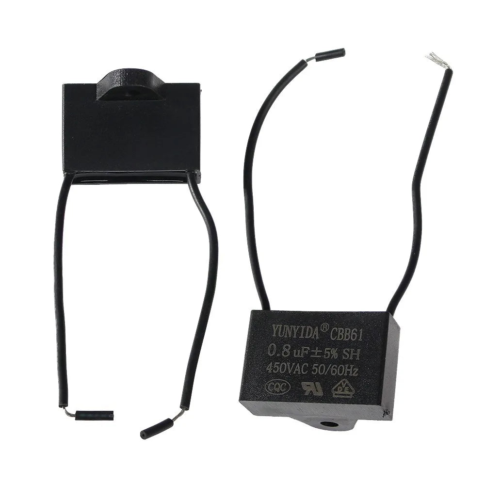 5pcs Per Value CBB61 Series Fan Starting Capacitor 450V 0.8-