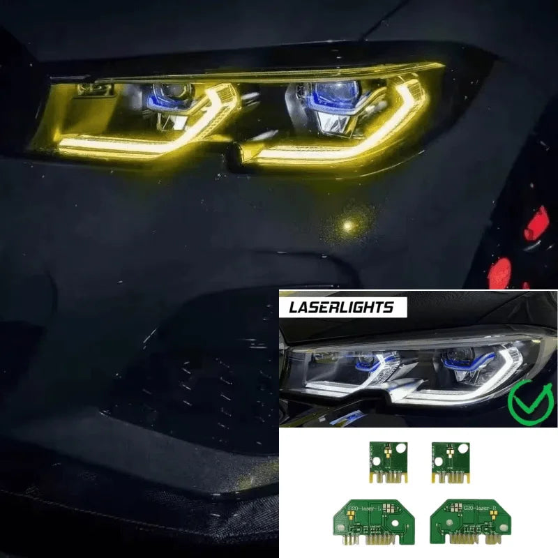 Angel Eyes Daytime Running Lights DRL For BMW 3 Series 2019 2020 2021 2022 Laser Headlight LED boards Chips