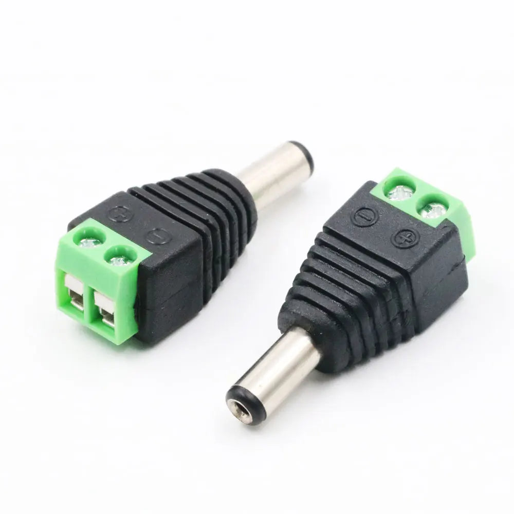 5Pcs/Pairs 12V DC Power Male Connector 5.5mm x 2.1mm 5.5mm x