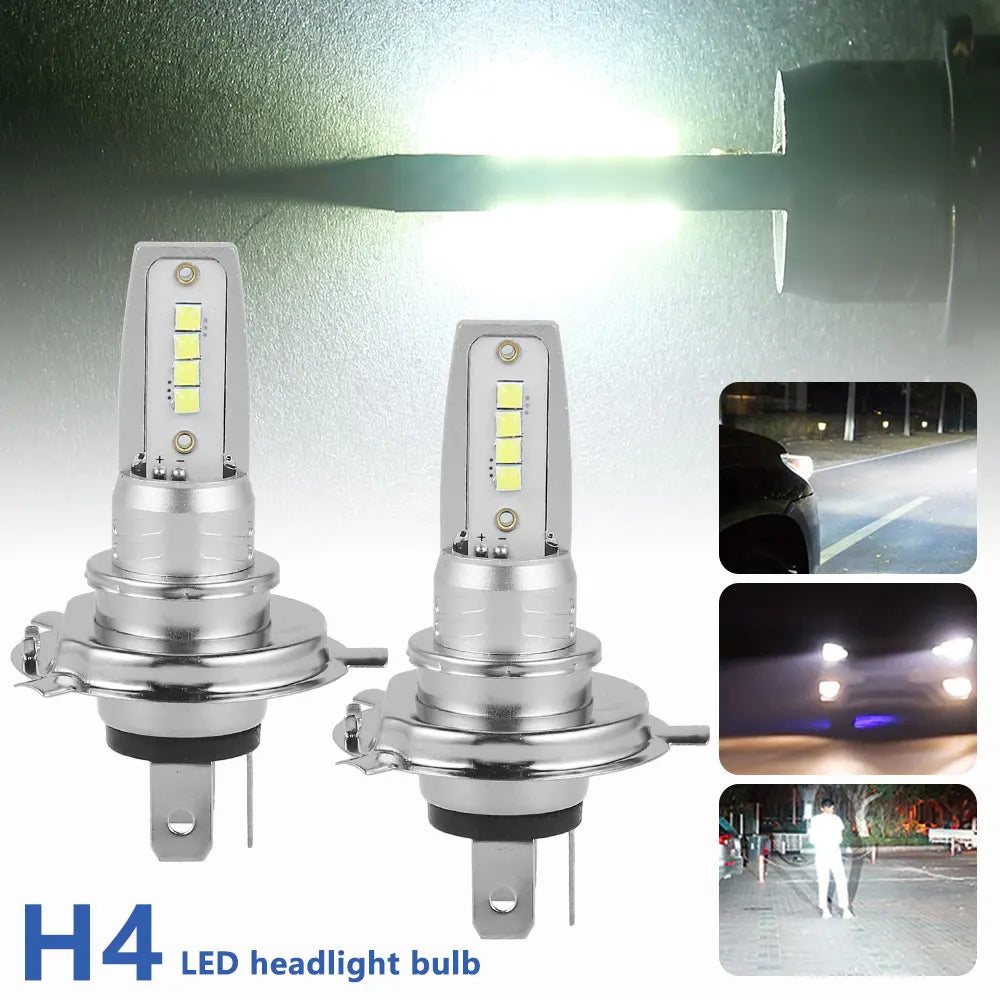 1/2 Pcs H4 Halogen Headlight Bulb for Car Motorcycle H4 Fog 