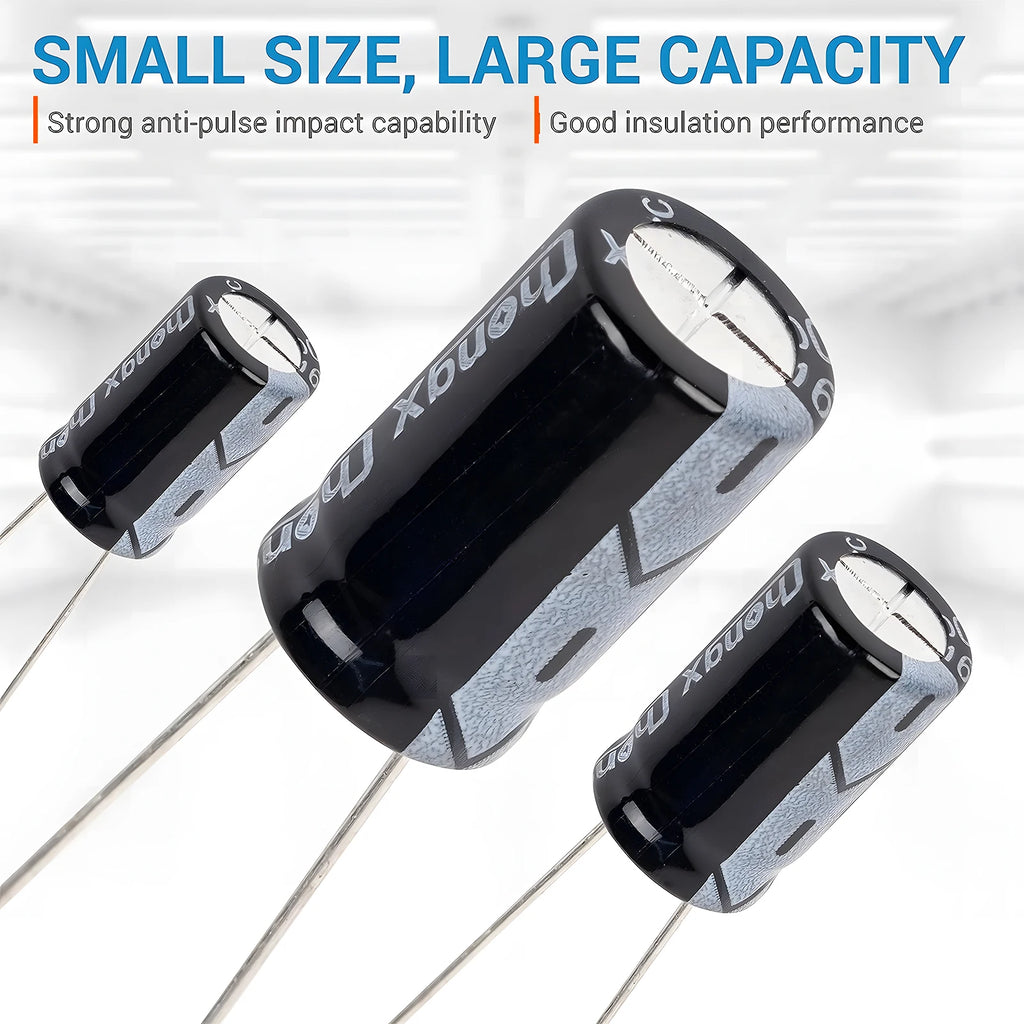 200pcs/lot Electrolytic Capacitor Assortment Kit - 15 Values