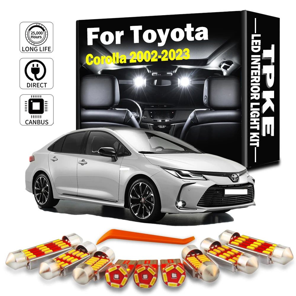 TPKE LED Interior Light Kit For Toyota Corolla 2002- 2016 20