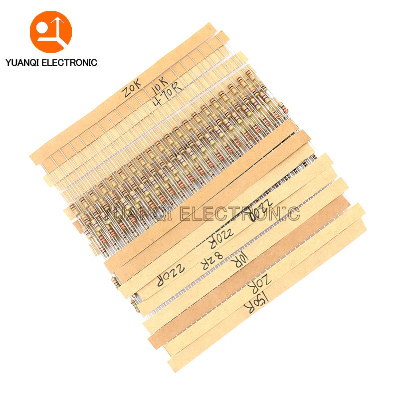 860pcs 1/4W Carbon Film Resistor Kit 5% Resistance Assorted 
