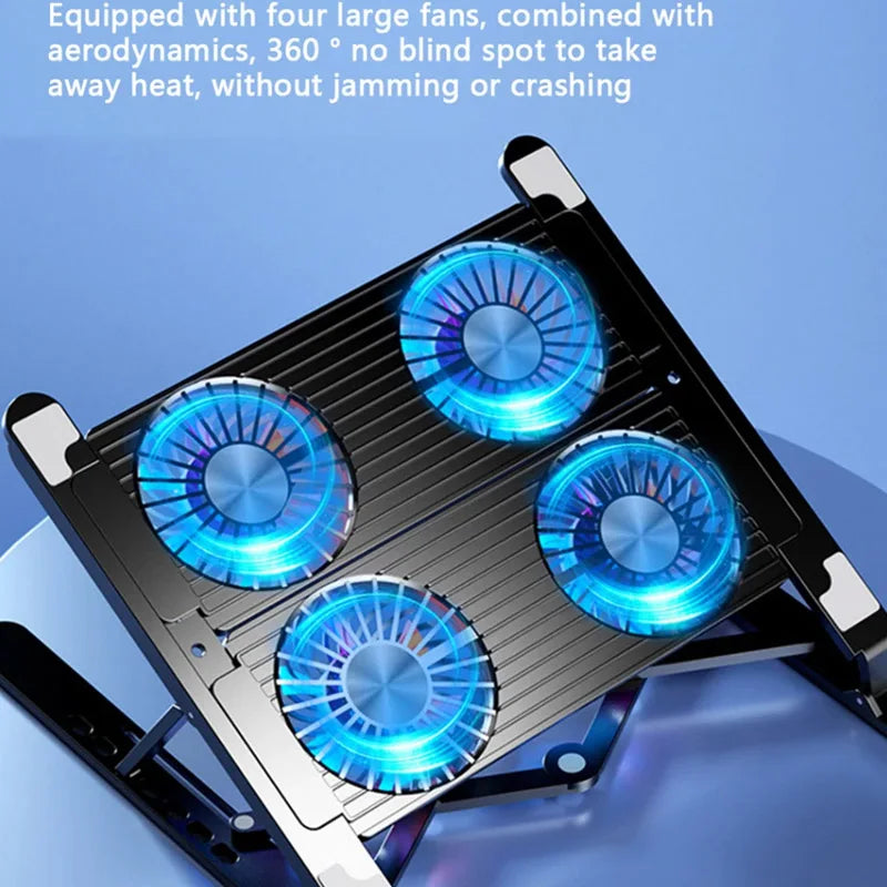 New Laptop Cooler Base Stand Foldable Laptop Cooling Pad Por