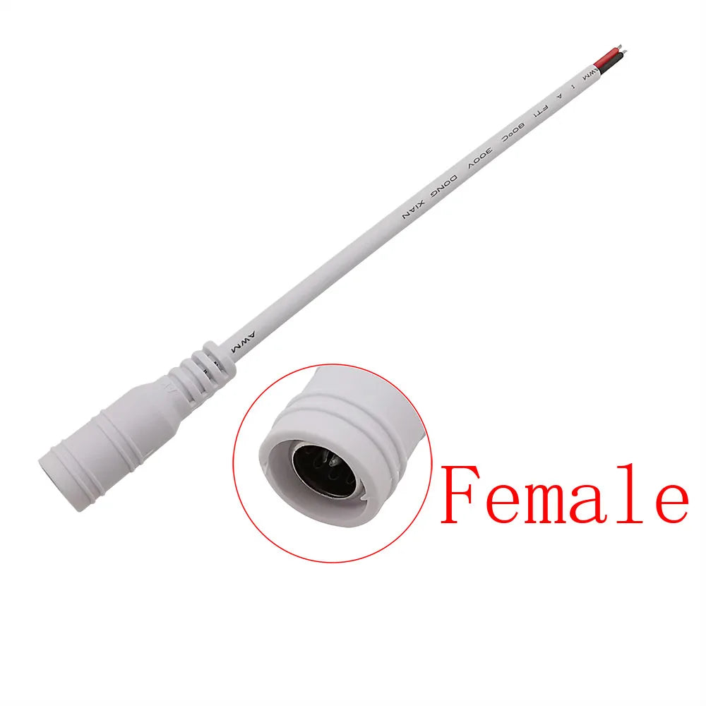 White 5.5x2.1mm 12V DC Power Supply Adapter DC 5.5 2.1mm Mal