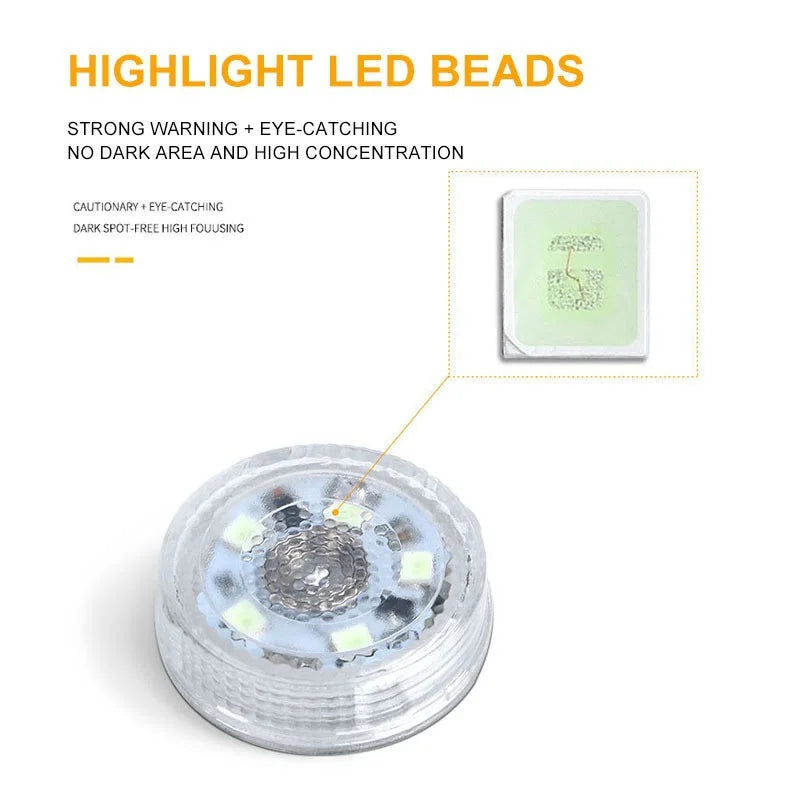 Mini Car Touch Switch LED Ambient Lamp - Portable Wardrobe L
