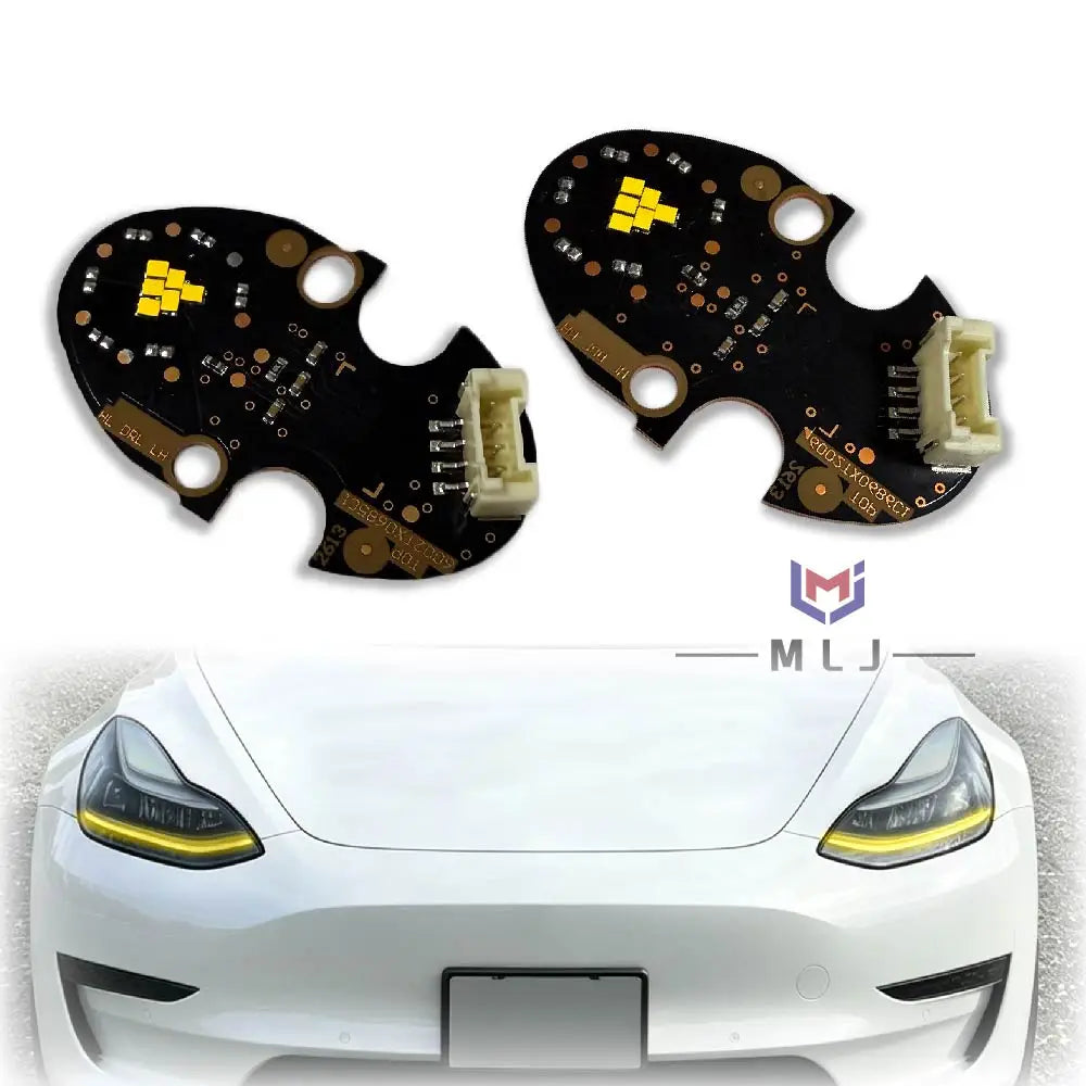 Angel Eye LED DRL Light Source PCB Chip Board Headlight Spare Replacement Parts For Tesla Model 3 Model Y