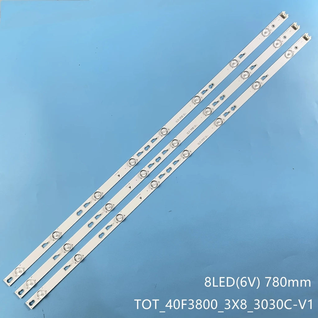 LED Backlight Strip for8 Lamp For TCL 40'' TOT_40D2700_3X8_3030C_4S1PX2 4C-LB400T-YH5 FLTV-40T11 40FA3204