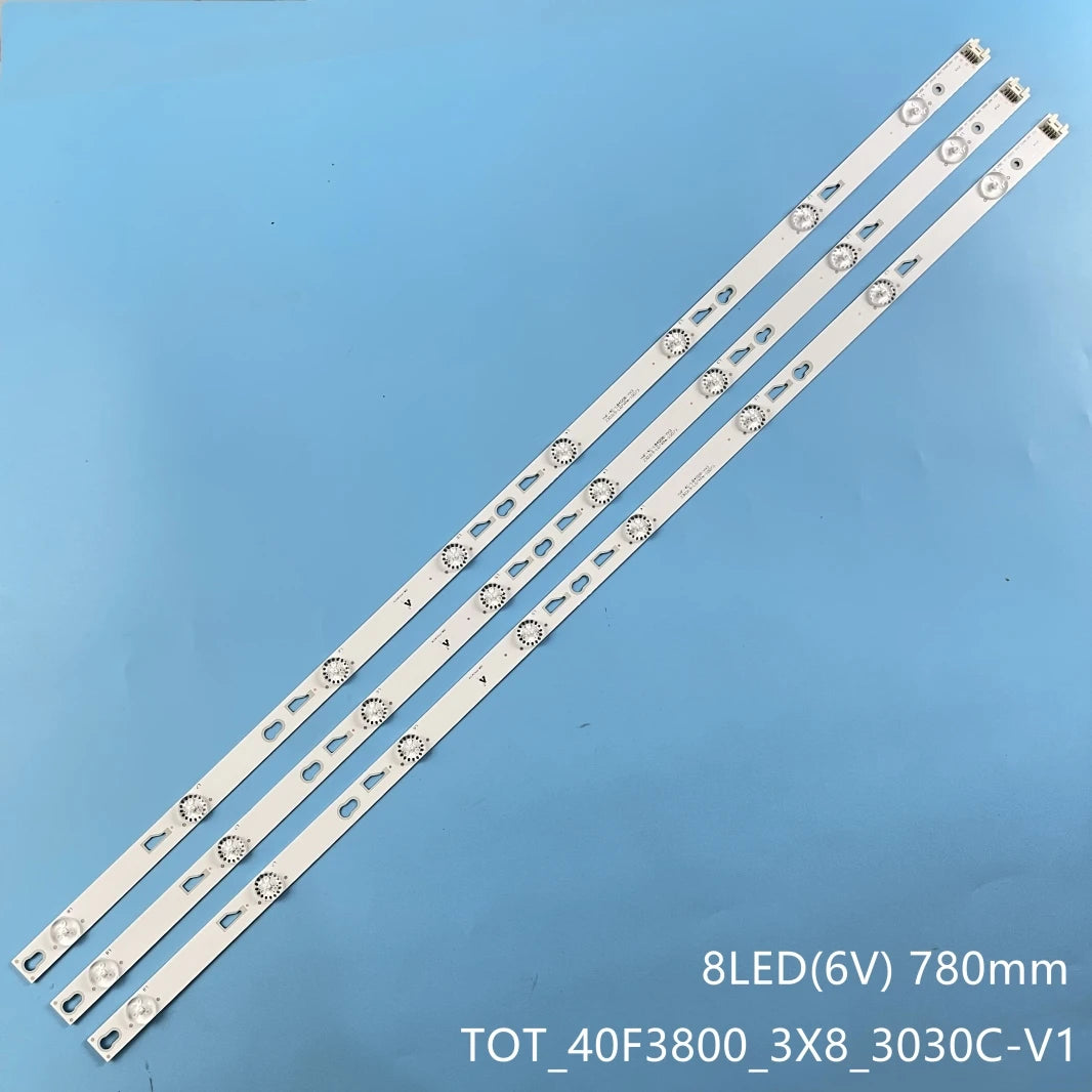 LED Backlight Strip for8 Lamp For TCL 40'' TOT_40D2700_3X8_3030C_4S1PX2 4C-LB400T-YH5 FLTV-40T11 40FA3204
