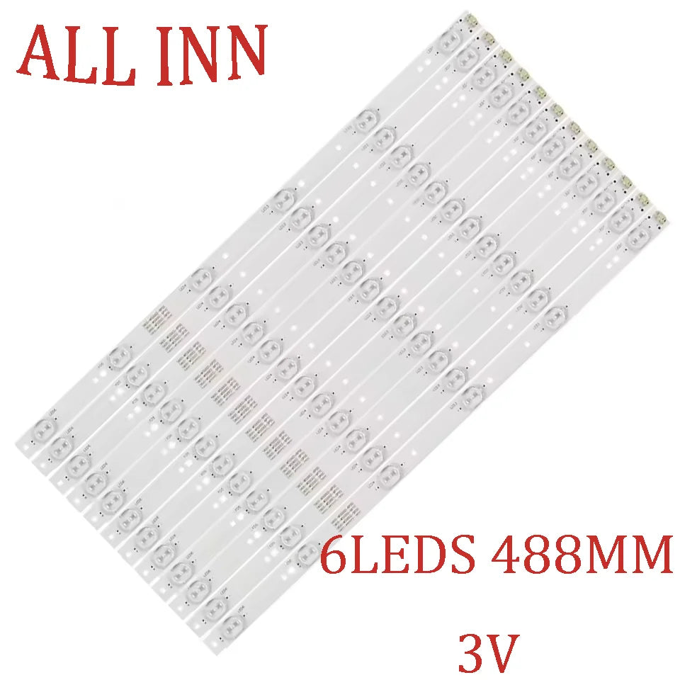 LED Backlight Strip for 12pcs LED Backlight for KukaibU50 50U2 LCD TV 5800-W50002-2P00 5800 W50002 50UH6070