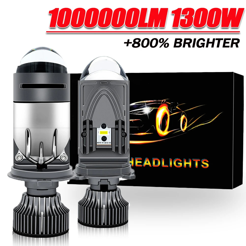H4 Bi LED Projector Lens Auto Headlight Bulb Canbus Auto Mot