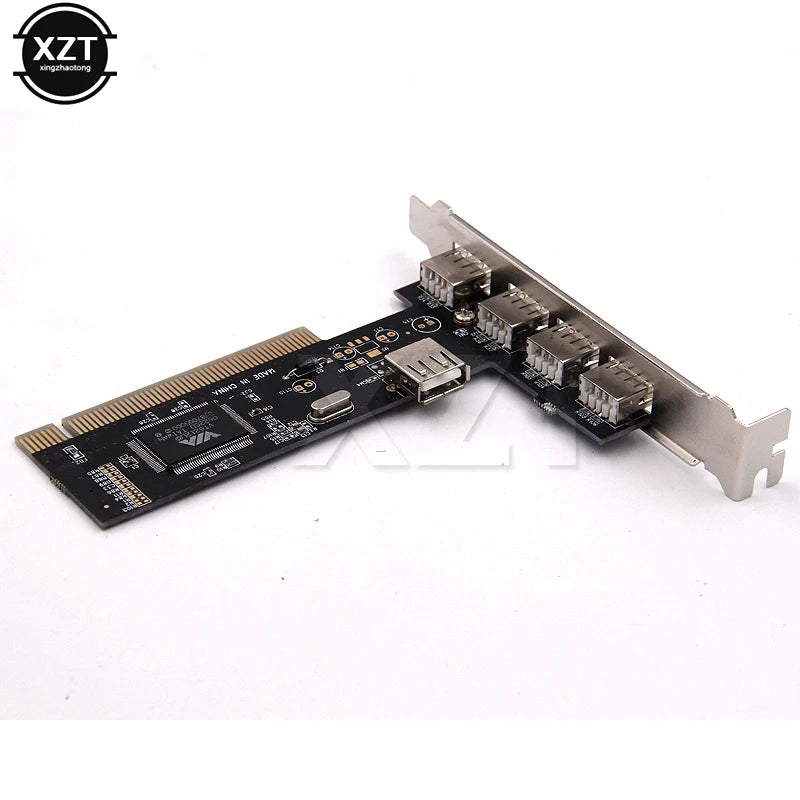 USB 2.0 4 Port 480Mbps High Speed VIA HUB PCI Controller Car