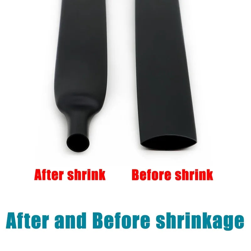 10Meters Heat Shrink Tube 2 1 Shrinkage Ratio Dia 0.6 0.8 1 