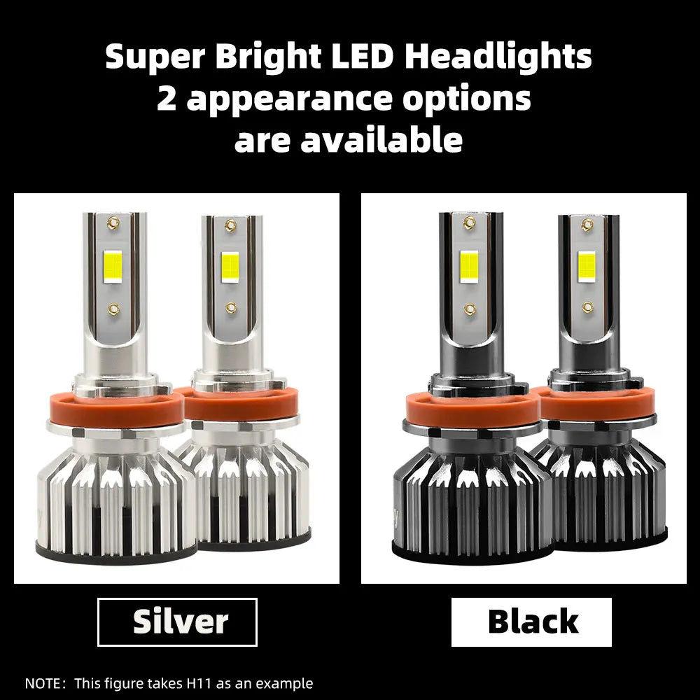 Infitary H7 H4 LED Car Headlights H11 H1 9005 9006 Lamp for 
