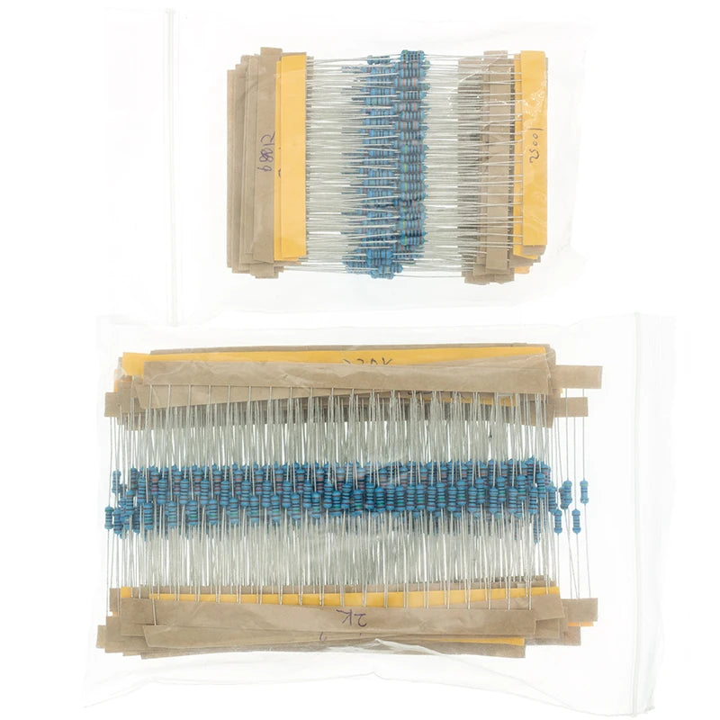 300pcs 600pcs 1/4W Resistance 1% 30 Kind Each 10pcs/20pcs Fi