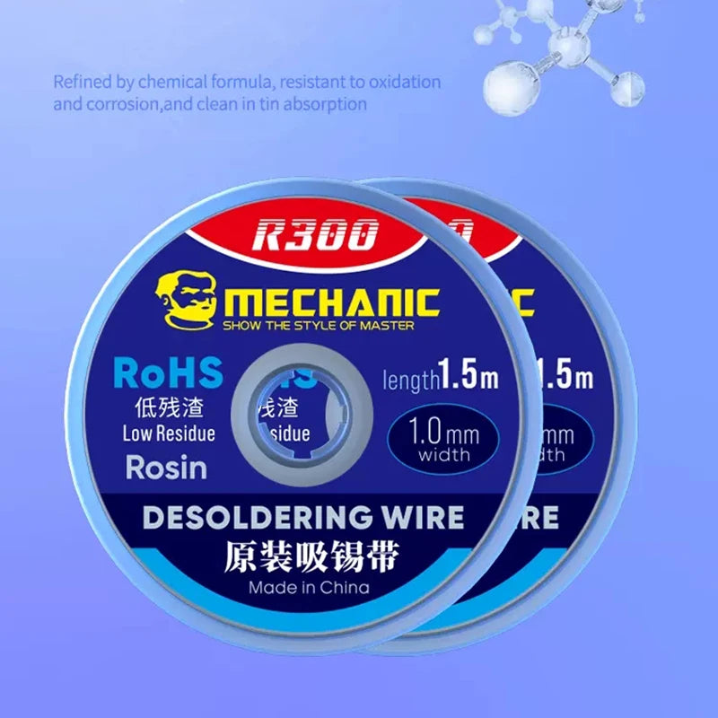 MECHANIC R300 Desoldering Braid 1.0/1.5/2.0/2.5/3.0/3.5/4.0m
