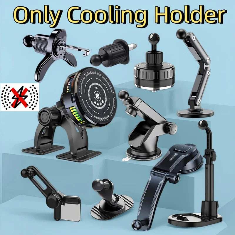 Magnetic Semiconductor Cooling Car Phone Holder with Suction
