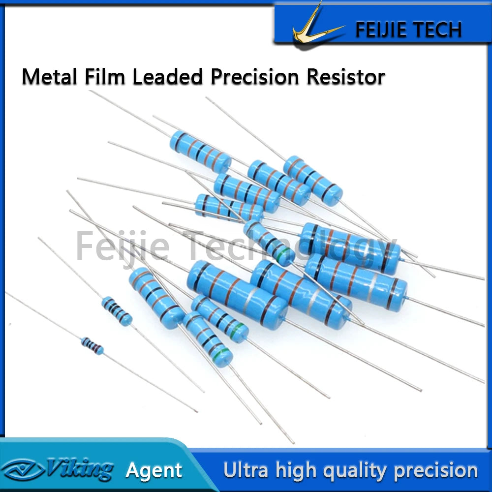 20pcs/lot 3W Metal Film Resistor 1% 0.1R-2.2M 2.2 10 100 150