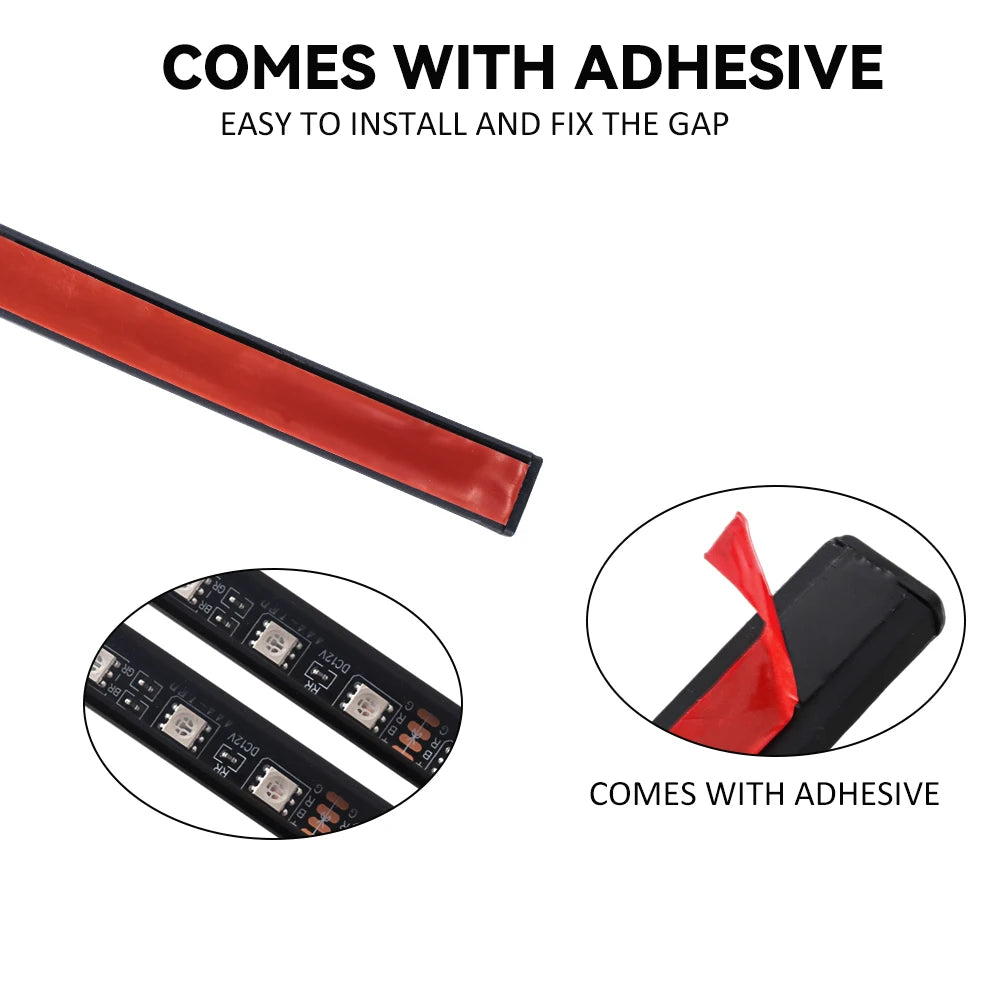 4IN1 LED Strip Car Bottom Underglow Light Flexible LED Under