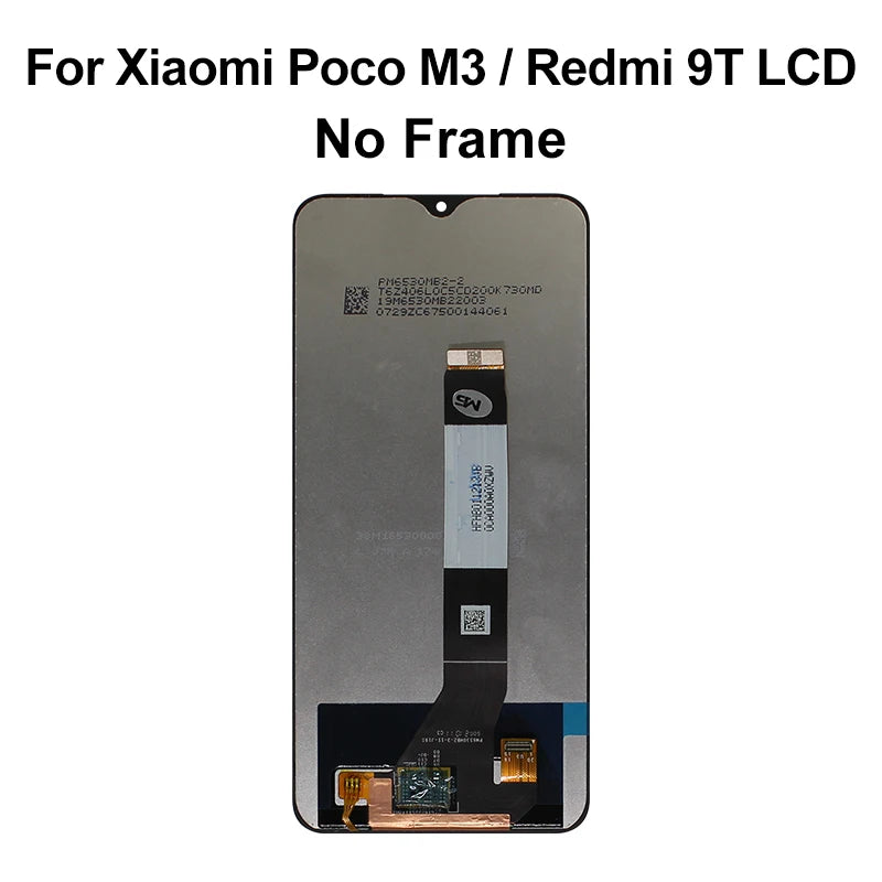 AAA+ New For Xiaomi Poco M3 LCD M2010J19CI Display Touch Screen M2010J19CG Digitizer Assembly For Redmi 9T LCD Replacement Parts