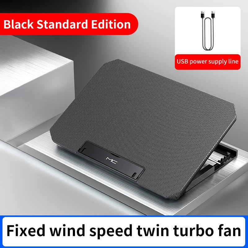 Q100 17inch Gaming Laptop Cooler Fan Led Screen Two USB Port