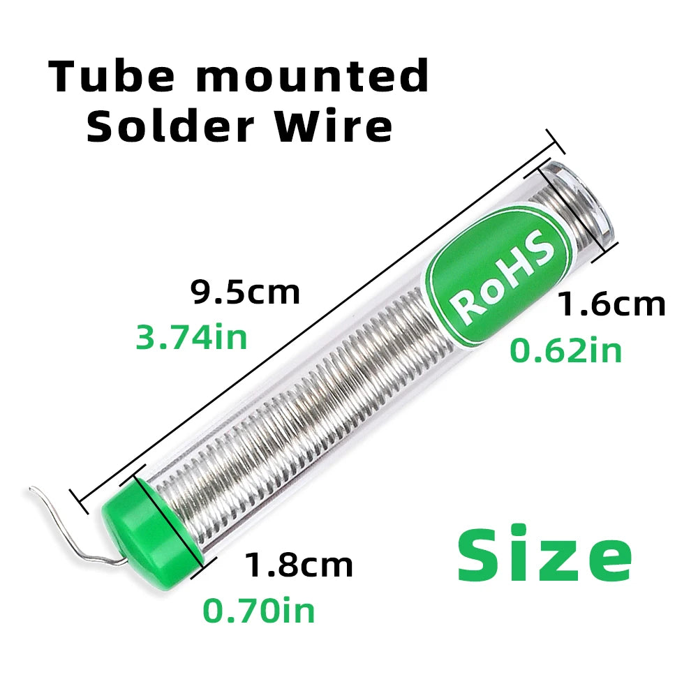 Lead Free Solder Wire 10G 0.8/1.0mm Tin Pen Portable Rosin C