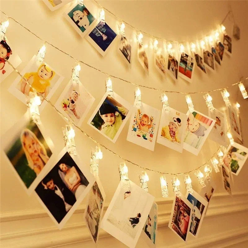 3m 20 LED Photo Clip Fairy String lights Card Holder Garland