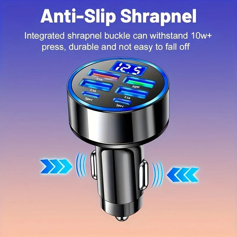 350W USB Car Charger PD QC3.0 USB C Car Phone Charger Type C