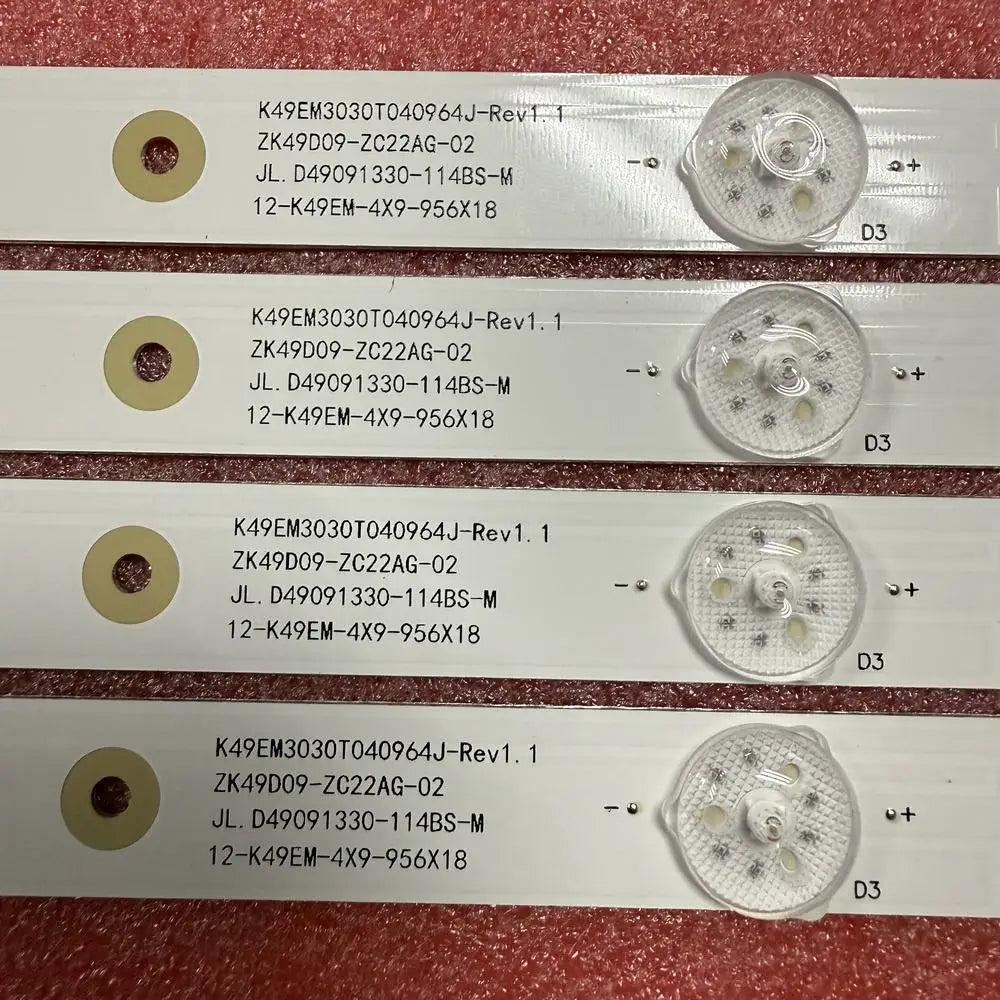 LED Backlight Strip for TV49174K 49U2500 49BS3700 J49U916 ZK49D09-ZC22AG-02 12-K49EM-4x9 956x18