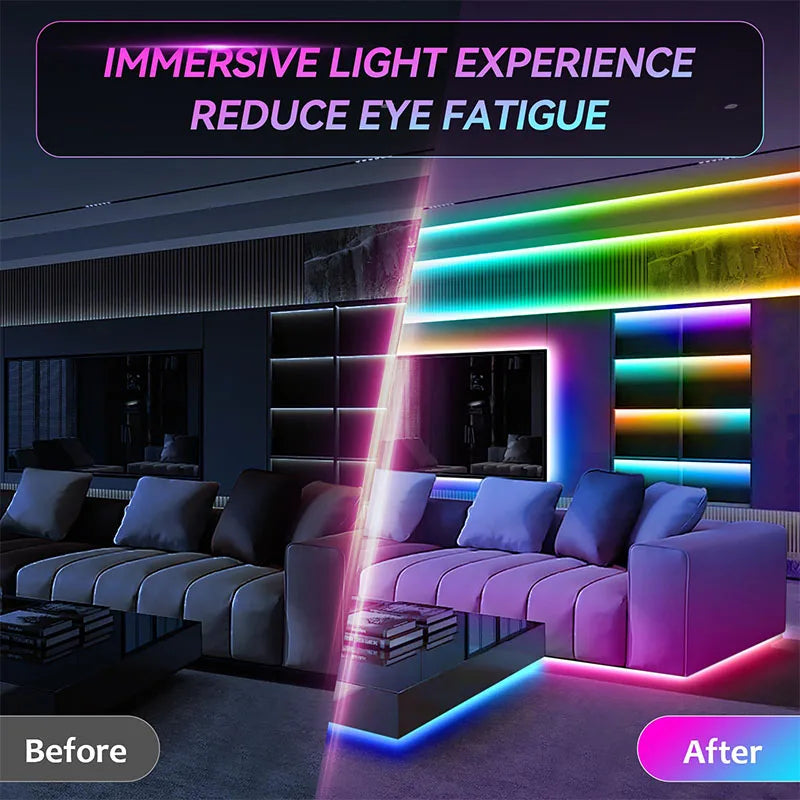 RGB LED Light Strip Lights USB 5V TV Backlight Atmosphere Li